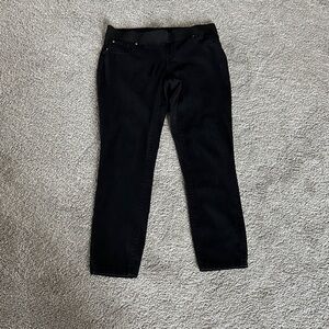 INC International Concepts Black soft stretchy Straight Leg Jeans